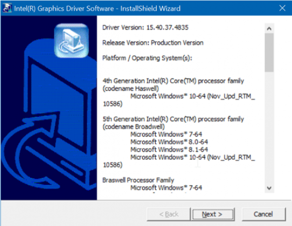 reinstalling graphics drivers