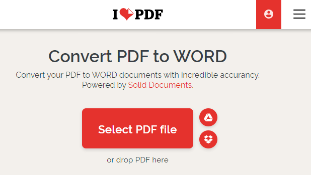 Find a PDF to Word converter online-1