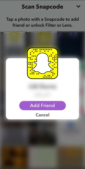 Use Snapcode to Find Friends