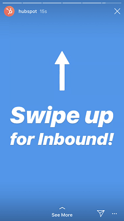 Swipe up for Inbound to Instagram Story How-to-insert-a-link-to-Instagram-Story
