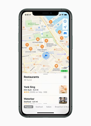 Apple Rolls Out a new redesigned map for All Users in the USA