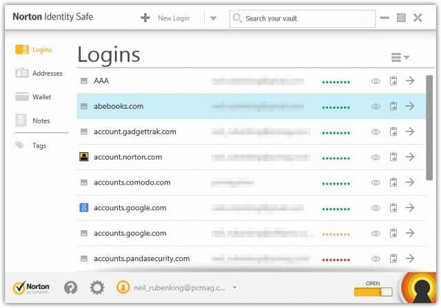 Symantec Norton Identity Safe