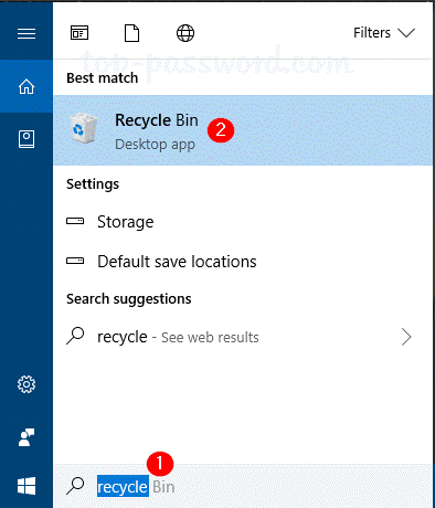 Use Recycle Bin
