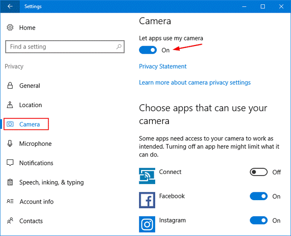 logitech camera settings app windows 10