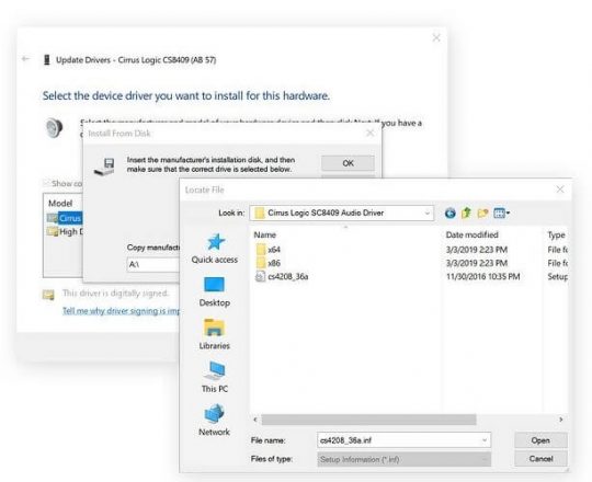 Audio drivers windows 10 update