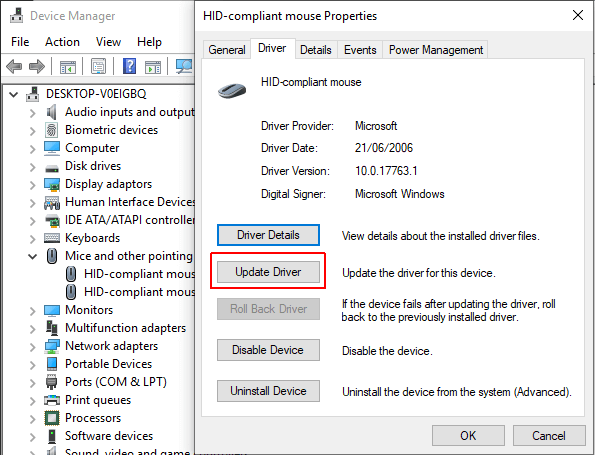 install touchpad driver windows 10 install disk