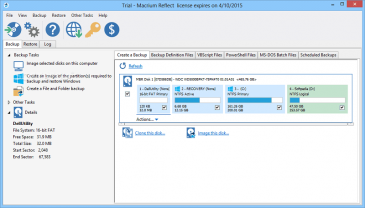 macrium reflect clone drive different size