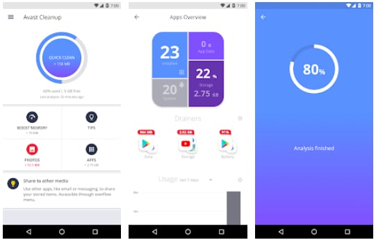  Avast Cleanup Boost, Phone Cleaner, Optimizer