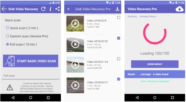 best video recovery app for android