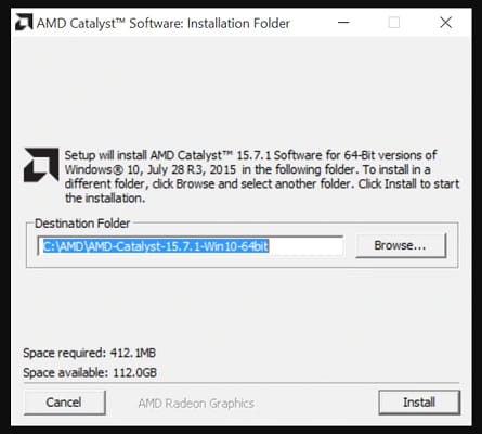 install AMD Driver on Windows