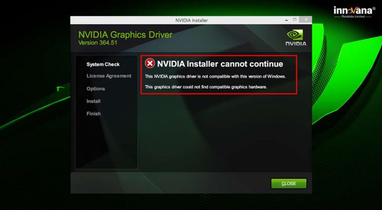 The installed version of the nvidia graphics driver has known issues что делать