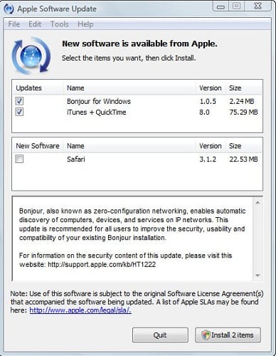 apple software update
