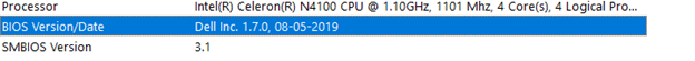 BIOS Version & Date