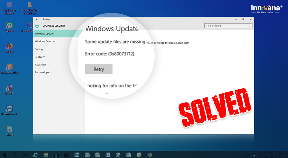 How to Solve 0x80073712 Error in Windows 10