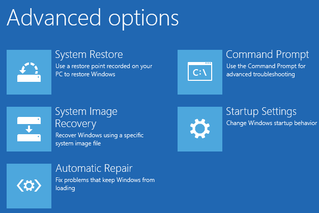 Choose Troubleshoot