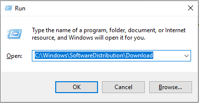 SoftwareDistribution Download in run