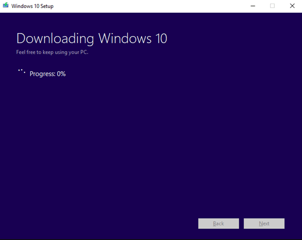 downloading windows 10