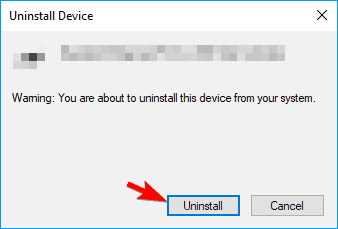 uninstall device from system
