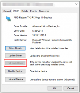 No amd graphics driver is installed как исправить