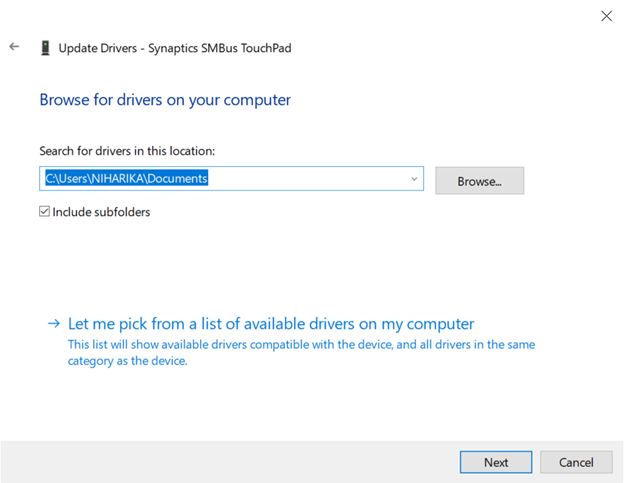 download driver touchpad windows 10