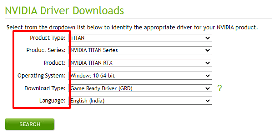 Download nvidia Drivers 