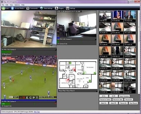 iSpy- Easy and Effective IP camera recording software