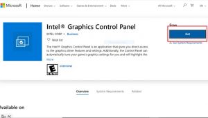 intel video driver and control panel
