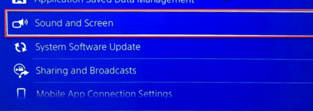 audio output settings