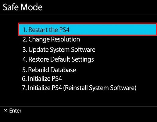 Choose the Restore to Default Settings option