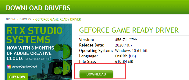 Rtx driver download for windows 7