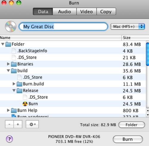 Burn - Mac DVD Burner Software
