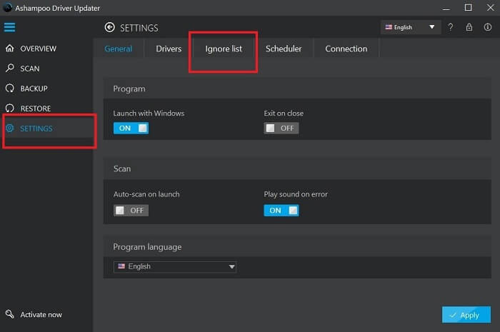 Driver Ignoring Feature