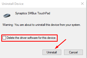 Simple steps to Reinstall the Lenovo touchpad driver