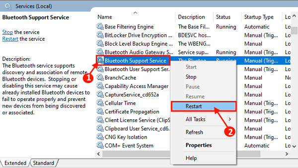 msi laptop bluetooth not working