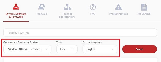 Set the compatibility and driver language