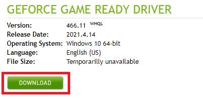 Download the GeForce Driver