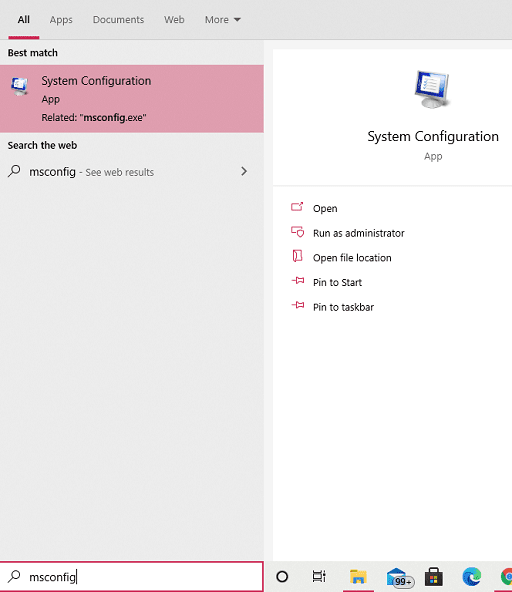 Clean Boot the Windows - open msconfig