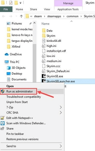 Skyrum Launcher file Run as administrator