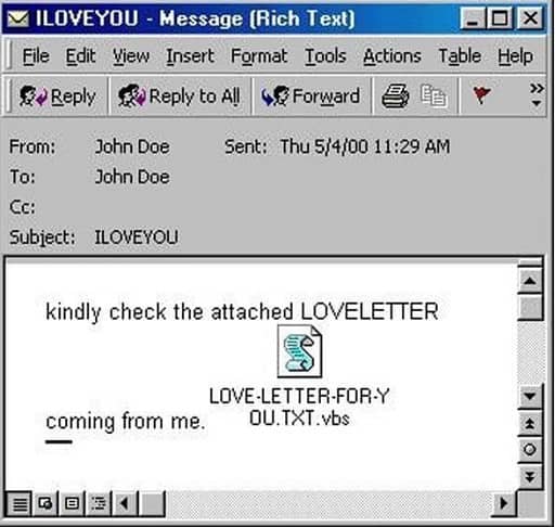 ILOVEYOU-nieuwste computervirussen