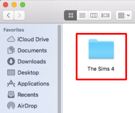reset Sims 4 on Mac