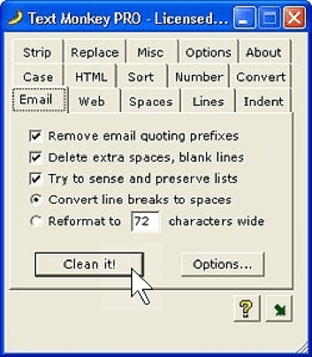 Text Monkey- the best find and replace software with many text editing options