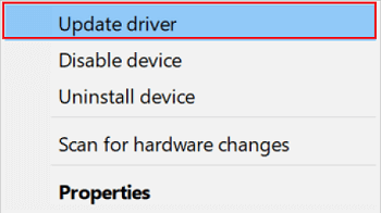 Click on Update driver to update HP Beats Audio driver