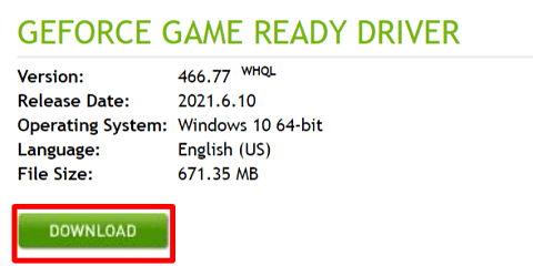 Click on DOWNLOAD to get the driver file downloaded