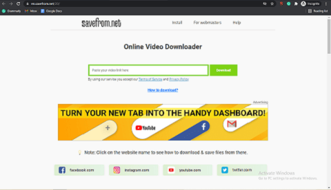 SaveFrom- best free Keepvid alternative