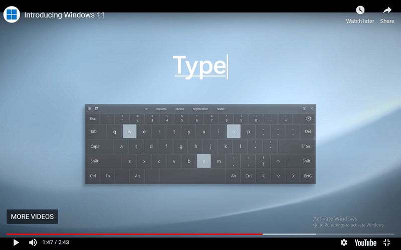 Different Modes of Typing