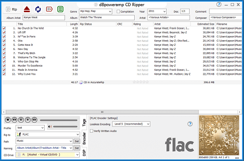 rip cd to flac converter for mac