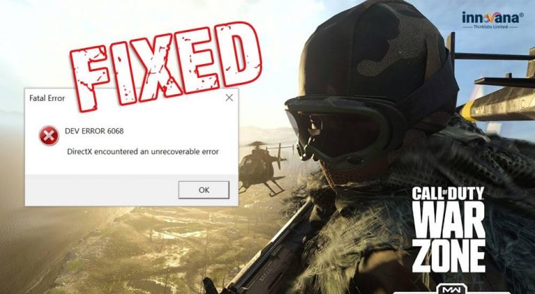 Ошибка dev error 5759 при запуске call of duty warzone