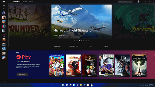 Features of the All-New Windows 11- Xbox Game Pass Compatibility