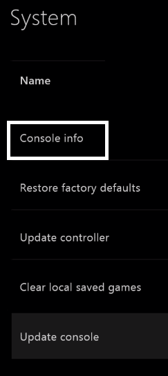 Reset Your Xbox One Settings - console info
