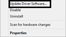 Try Updating the Graphics Driver - update driver software